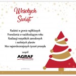 Radości w gronie najbliższych Powodzenia w nadchodzącym roku Realizacji wszystkich zawodowych i osobistych planów Moc najserdeczniejszych życzeń przesyła zespół AGRAF sp. z o.o.